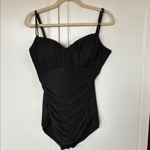 Magicsuit Black Ruched One-Piece Swimsuit